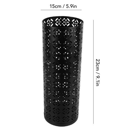Porta-ombrelli in rame antiruggine nero 231515 cm 1