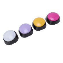 4 Stück Haustier-Buzzer 30-s-Aufnahme-Tasten, 4 Farben