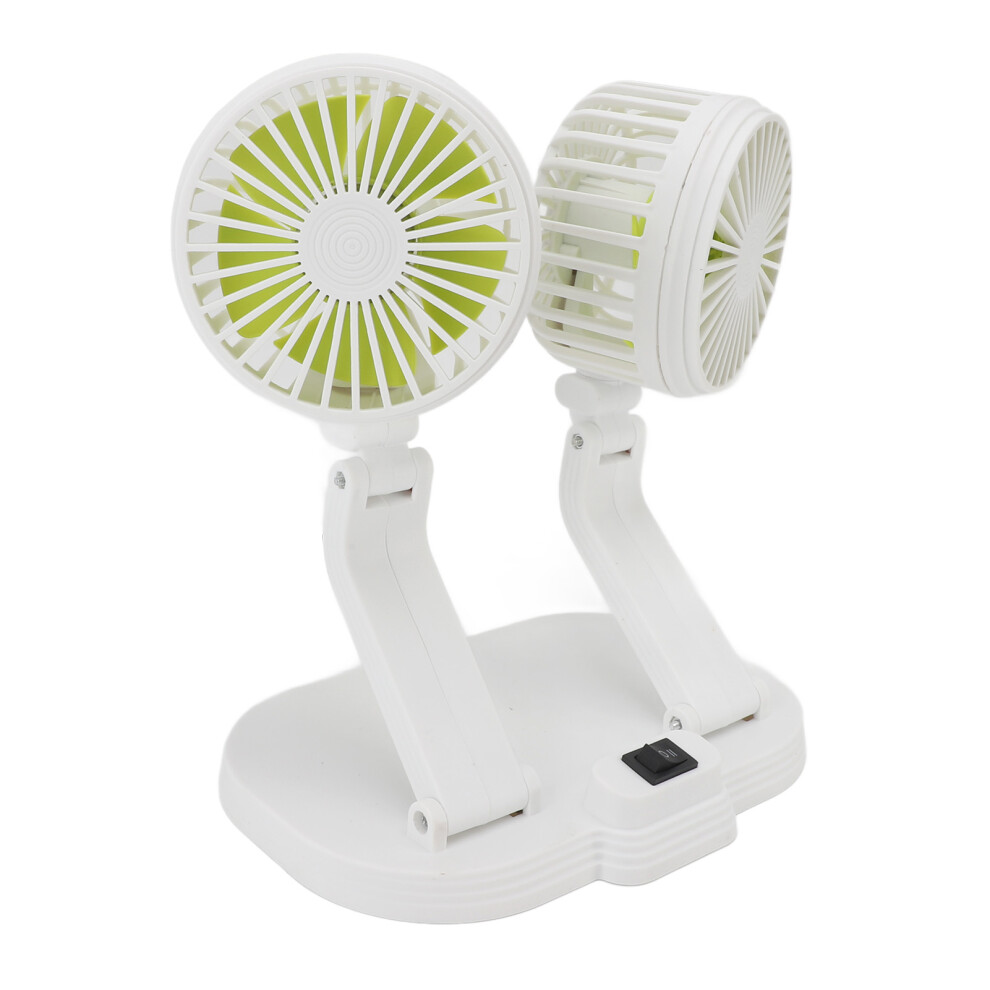 Dual Heads Car Fan 10W Portable Cooler 21X13x16cm White 6921335201716