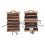 Ensemble de 12 bracelets en cuir PU multicouches pour hommes 2