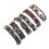 Ensemble de 12 bracelets en cuir PU multicouches pour hommes 3