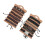 Ensemble de 12 bracelets en cuir PU multicouches pour hommes 1