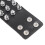 Set da 6 braccialetti neri in PU con borchie, regolabili 10