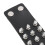 Set da 6 braccialetti neri in PU con borchie, regolabili 12