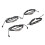 Pulsera Skull Rock para hombre de cuero PU ajustable 15