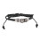 Pulsera Skull Rock para hombre de cuero PU ajustable 16