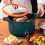 Micro Pressure Cooker 600W 3L Non-Stick, Anti Dry Burn, Multi-Functional 5
