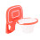 Red Basketball Egg Yolk Separator, Unique Kitchen Gadget, Plastic 14