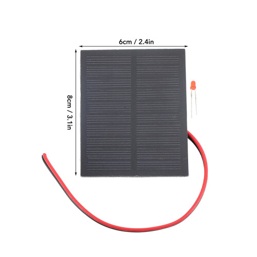 2W Small Solar Panel with Cable for DIY Science & Eco-Friendly Projects 1