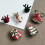 6 pezzi Bubble Slides Bling natalizio in lega di zinco 11