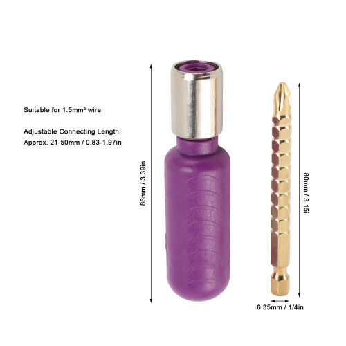 Dénudeur de fil pour perceuse électrique, 1,5 mm², 21-50 mm 1