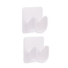 1 par de soportes para barras de cortina ABS adhesivo 12.00g