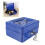 Cassetta di sicurezza ignifuga blu a due chiavi 200x160x90mm 1