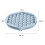 Runde Eiswürfelform 37 Mulden 16x16x3 cm blauer Deckel 2