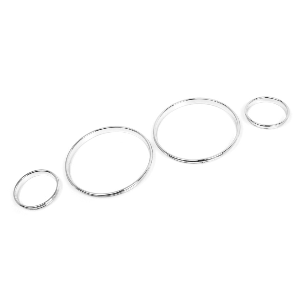 Speedometer Gauge Dial Rings Set For Bmw E38 E39 E53 Abs Silver 3361335206268