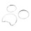 Tachoringe W210 W202 A208 Silber 9,8x12x2 cm 2