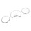 Tachoringe W210 W202 A208 Silber 9,8x12x2 cm 6