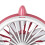 Mini-USB Tischventilator Pink, integrierte Li-Ion-Batterie 8
