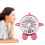 Mini-USB Tischventilator Pink, integrierte Li-Ion-Batterie 1