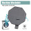 Pee Pad Groß 121x103 cm, 635g, Grau (22.4oz) 7