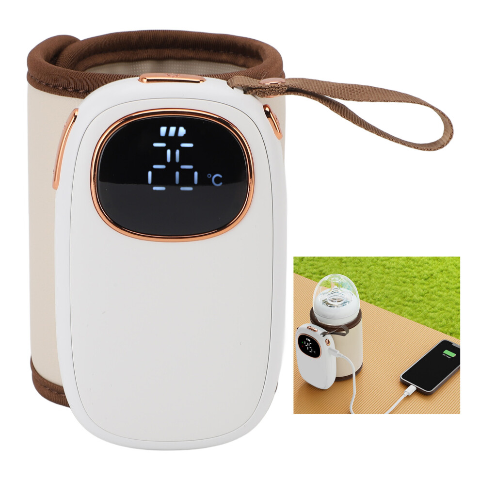 Portable USB Heating Cup Sleeve 8000mAh Warmer Insulation for Baby Bottles