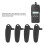 4 Stück Gürtelclip-Ersatz 52 g Schwarz TK2140 TK3140 4