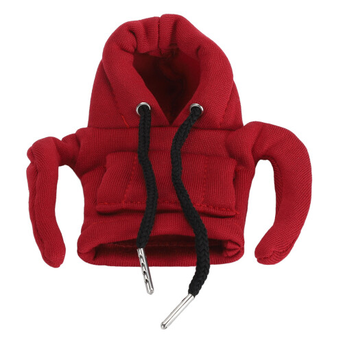 Rotes Schalthebel Hoodie Einheitsgröße Baumwolle Auto 1