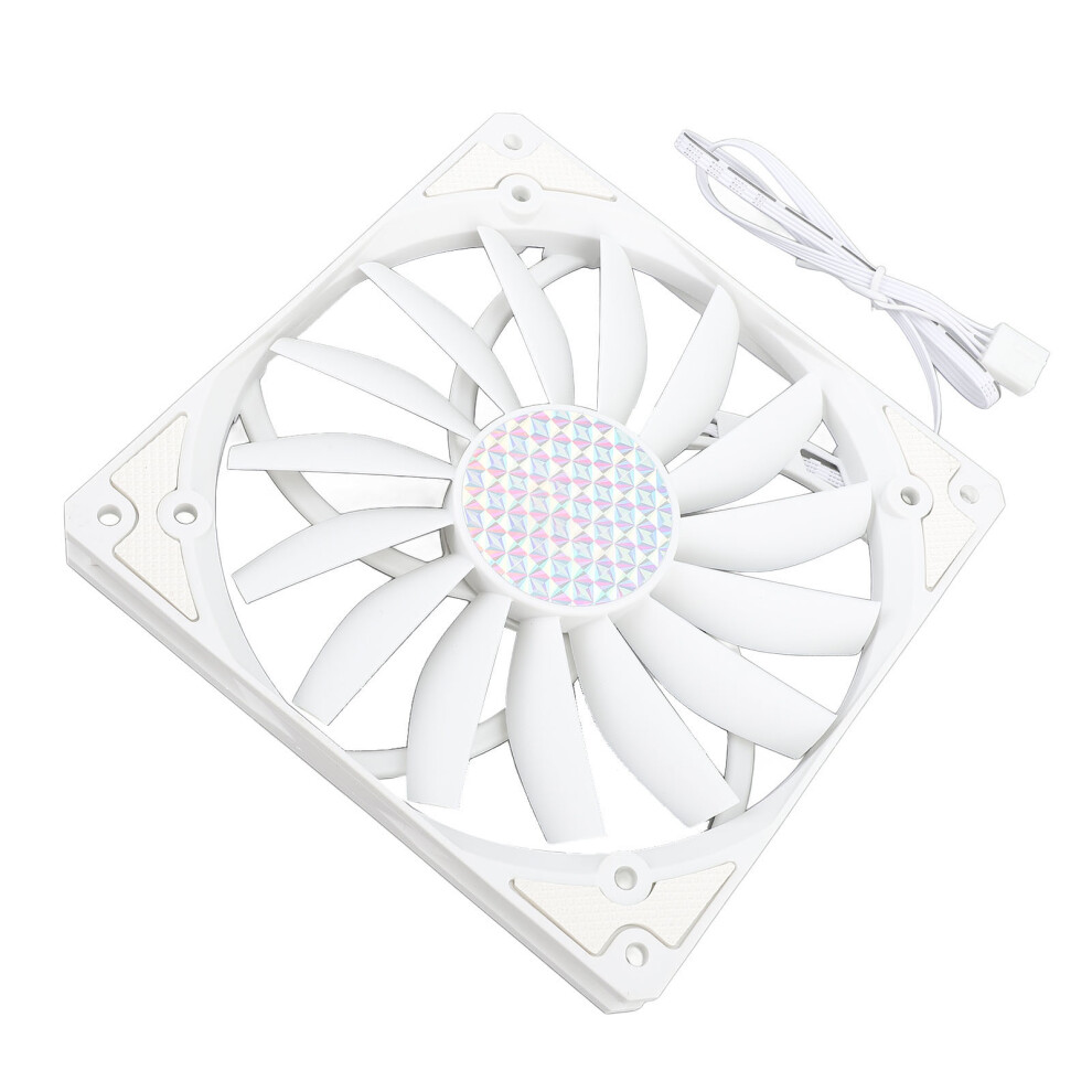 140Mm Ultra-Thin 4 Pin Pwm Case Fan 15Mm 31Dba 12V White 7891335212014