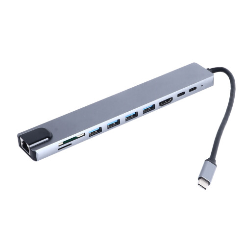 Docking Station in alluminio 100W PD USB-C Hub 94g 1