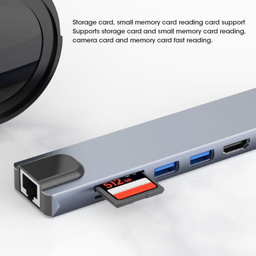 Docking Station in alluminio 100W PD USB-C Hub 94g 2