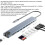 Docking Station in alluminio 100W PD USB-C Hub 94g 5