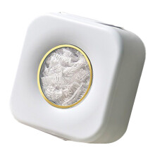 Boîte de rangement pour film étirable blanche 15x15x7 cm 6,35 oz
