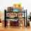 2-Tier Küchenregal, schwarz, 54,67 oz 5