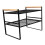 2-Tier Küchenregal, schwarz, 54,67 oz 12