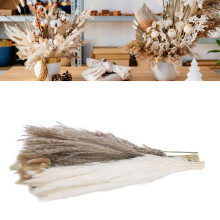 110 pezzi bouquet di erba pampas 17 pollici fiori secchi