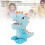 Dinosaur Teeth Game with Sound, Biting Finger, Blue, 17x10.5cm 5