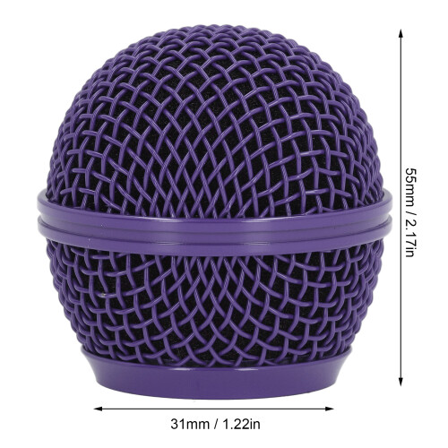 Rejilla morada para micrófono 38g 55x31mm para SM58S 1