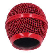 Griglia rossa per microfono SM58S/SM58LC/BETA58/SA M30, 38g