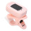 Mini accordatore per chitarra a clip ABS rosa 200mAh 6