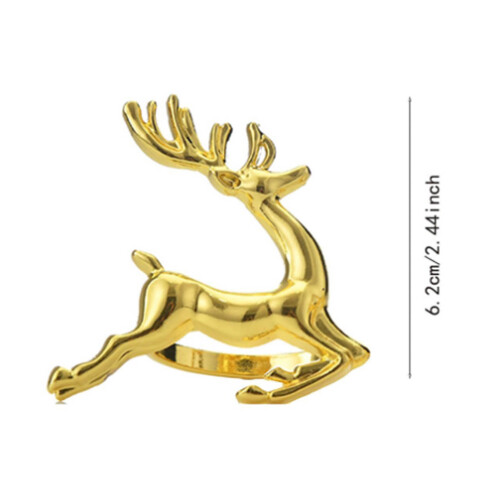 Porte-serviettes en fer plaqué en forme de cerf pour mariage 2