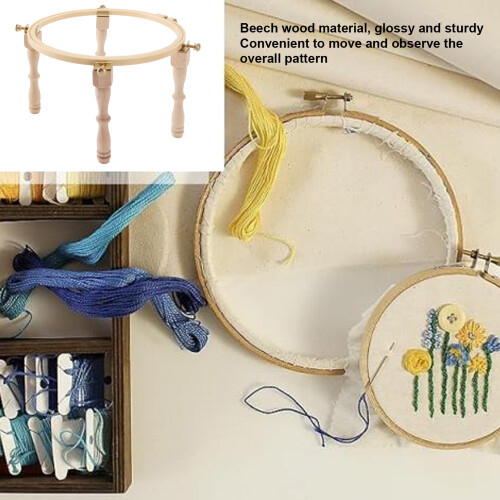 Support de broderie sur bureau - bois de hêtre, à 4 pieds 2