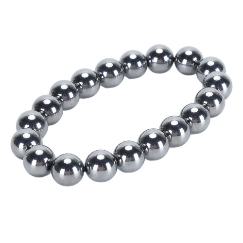 Terahertz-elastisches Seilarmband 6 mm Heilperlen