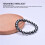 Braccialetto Terahertz perline da 8 mm unisex corda elastica 3