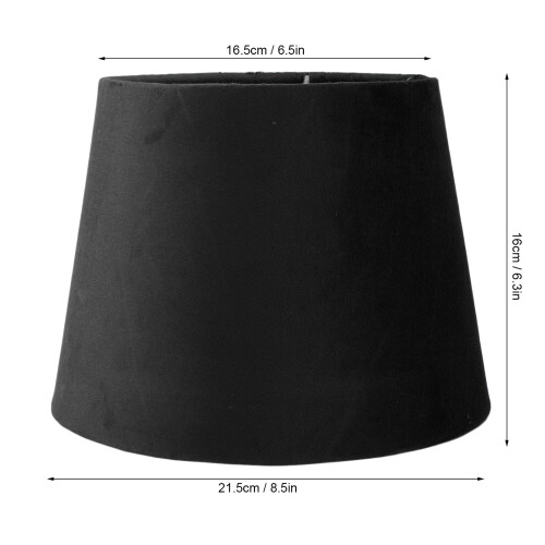Petit abat-jour noir - 250 g, 16,5/21,5x16 cm 1