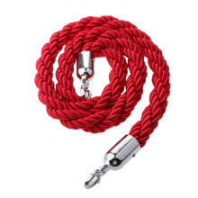 Barrier Rope Twisted Velvet Red - Velvet Barrier Cord For Passenger Control System Compatibility