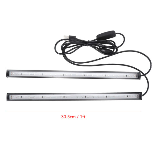 Barra LED a luce nera 10W USB UV tubo 30,5 cm nera 1