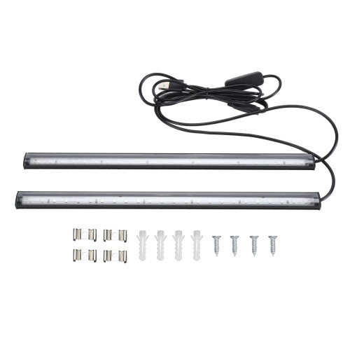 Barra LED a luce nera 10W USB UV tubo 30,5 cm nera 2