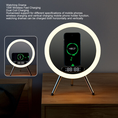 AI LED Vanity Mirror 1800mAh, 15W, Compact Black 2