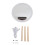 AI LED Vanity Mirror 1800mAh, 15W, Compact Black 2