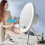 AI LED Vanity Mirror 1800mAh, 15W, Compact Black 9